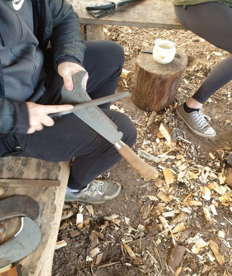 Coppicing with Iain Paterson and HES Craft Fellow Cameron Roderick